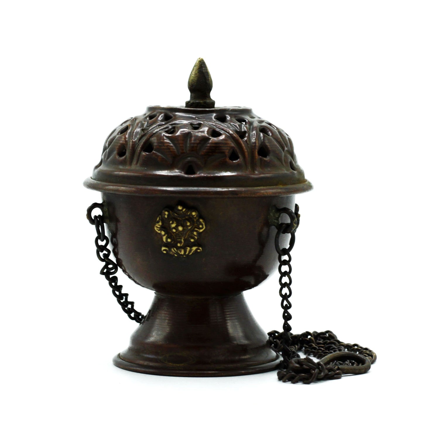 Brûle-encens tibétain en cuivre - Pendentif classique