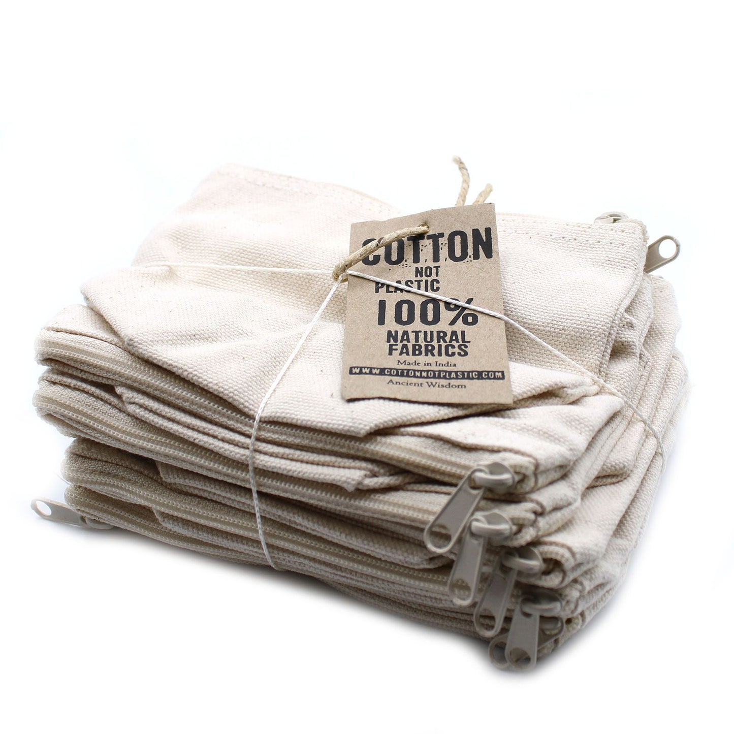 Trousse de toilette en coton naturel 10 oz - Mini sac