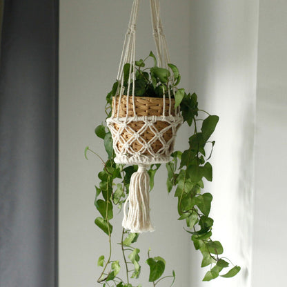 Macetero Macramé Doble