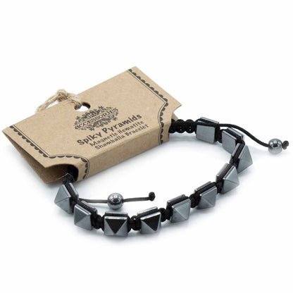 Hämatit Shamballa Magnetarmband - Ohrstecker