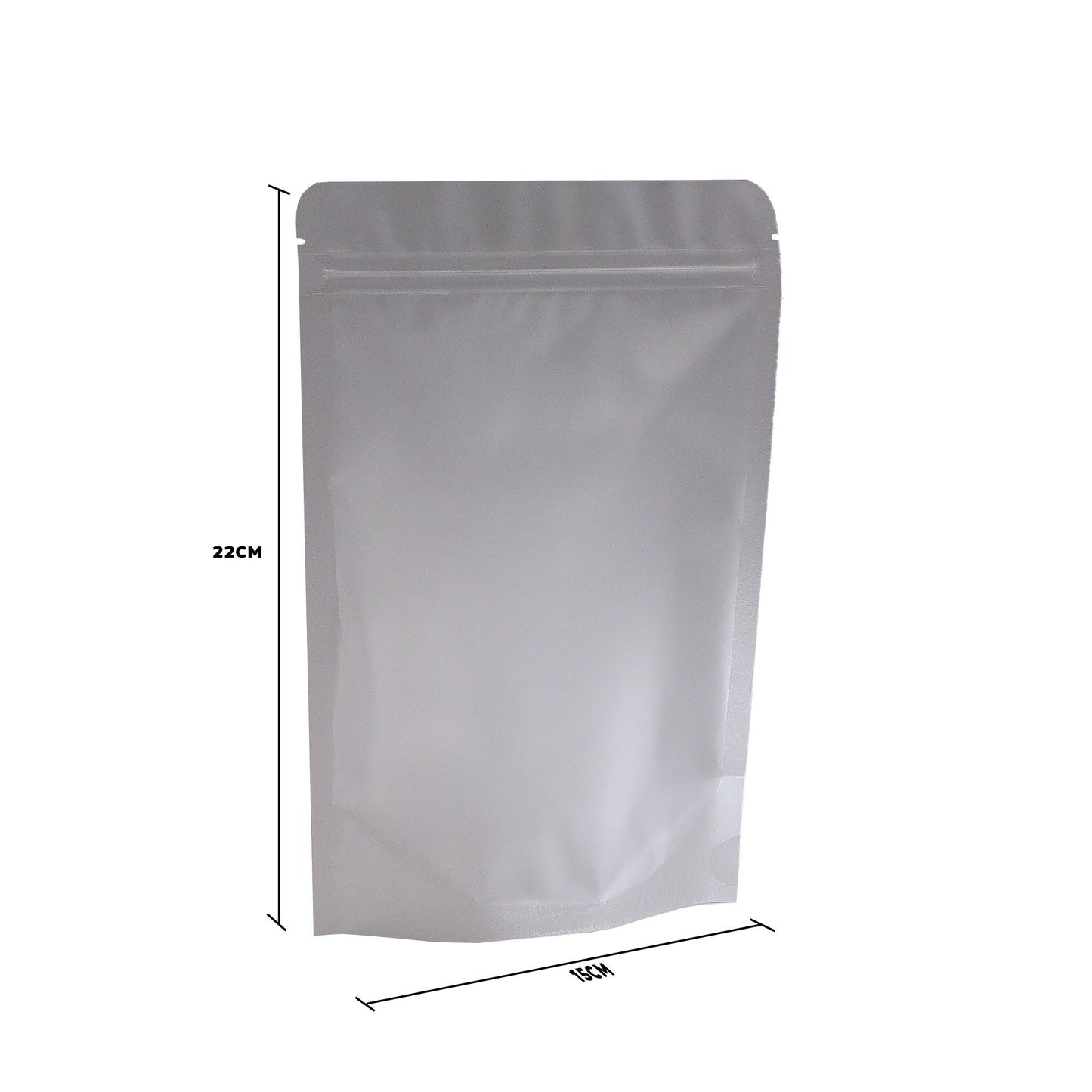 10 x Bolsa grande totalmente opaca - 15x22cm