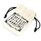 Ensemble de runes indiennes en sachets – Agate grise