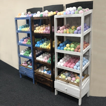 Exhibición del estante de Bath Bomb 5 - Marron
