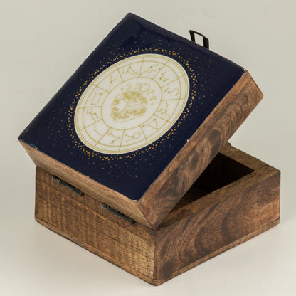 Pequeña caja esmaltada - Acuario