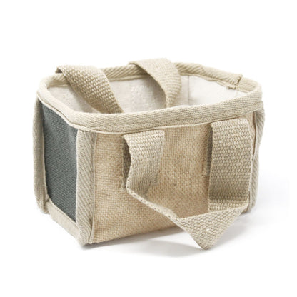 Cesta Pequeña Yute Gris 16x10x12cm