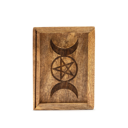 Petit coffret de tarot avec support pour cartes
