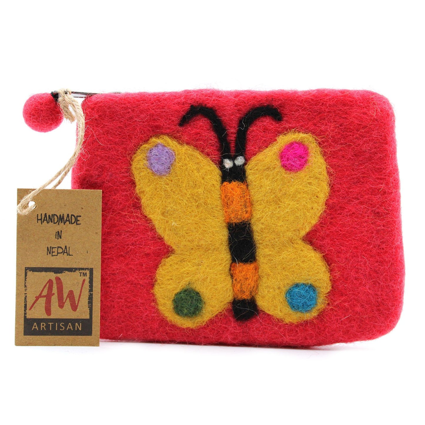 Naturfilz-Etui (sortiert) - Großer Schmetterling