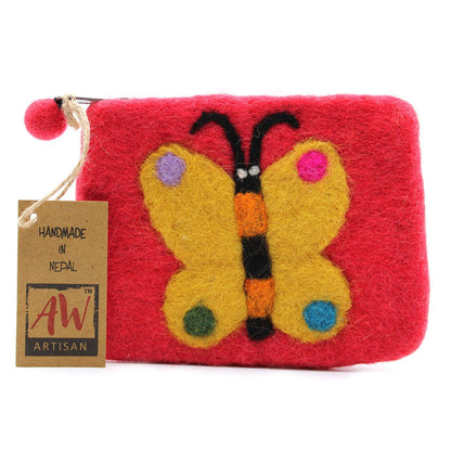 Naturfilz-Etui (sortiert) - Großer Schmetterling