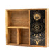 Tarotbox mit vier Fächern und Kartenständer