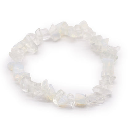 Bracelet en fragments de pierres précieuses - Opalite