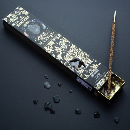 Banjara Cristal Gemas varillas de incienso - copal de obsidiana