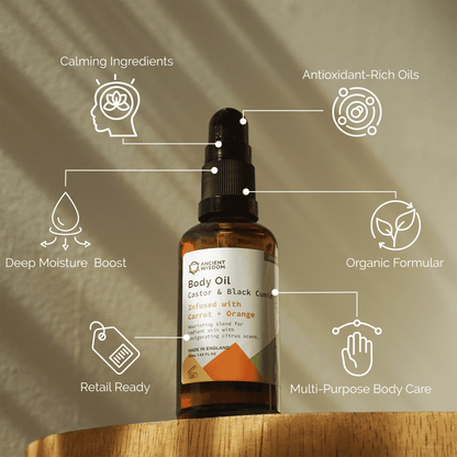 Organic Body Oil 50ml - Carrot and Orange
