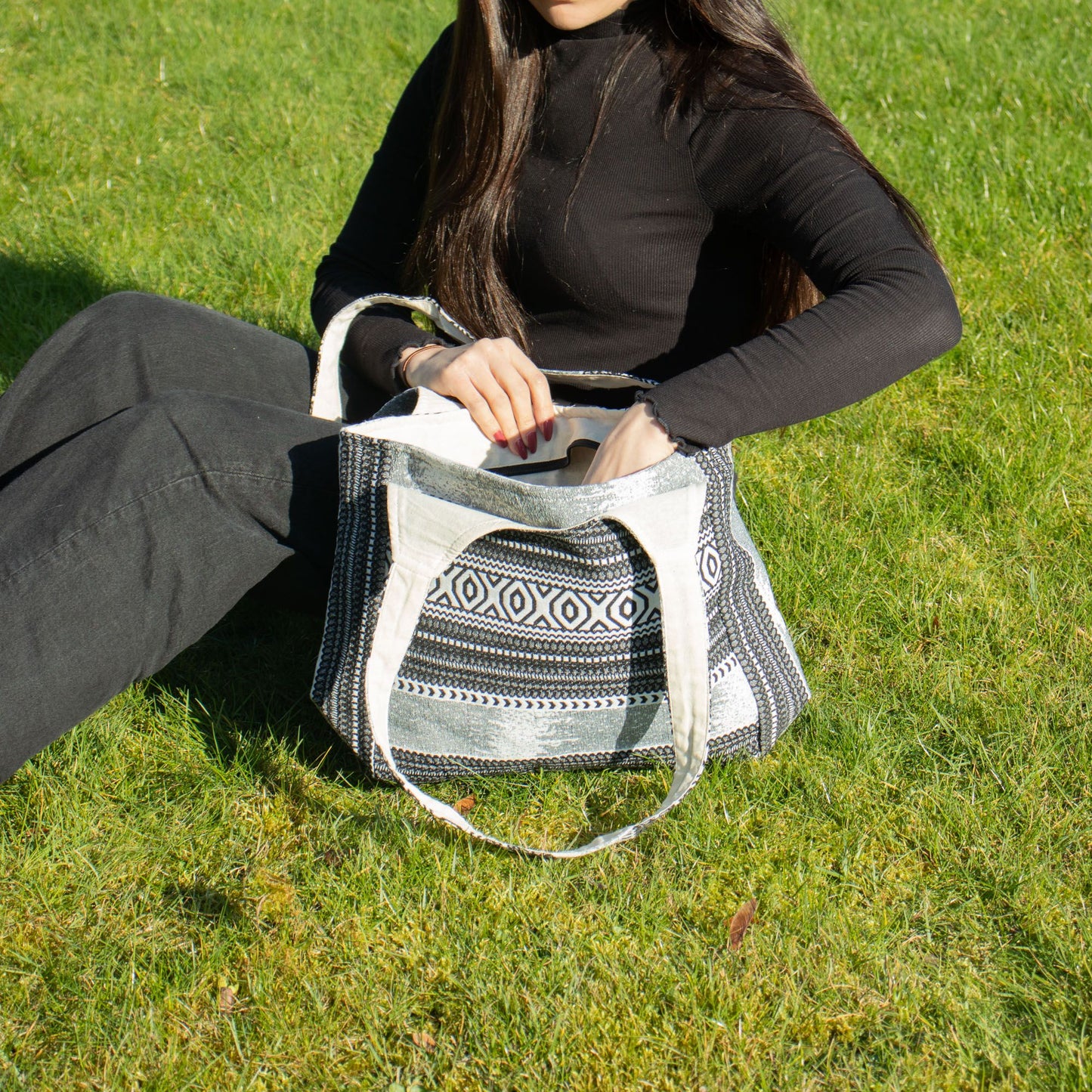Taschen aus natürlichem Jacquard - Urban Caravan - Wander Muse Tasche