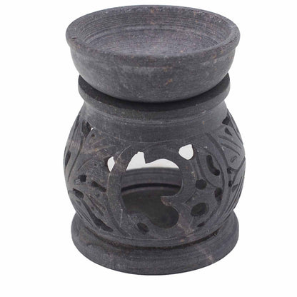 Kleiner Ölbrenner aus Speckstein 8cm - Om