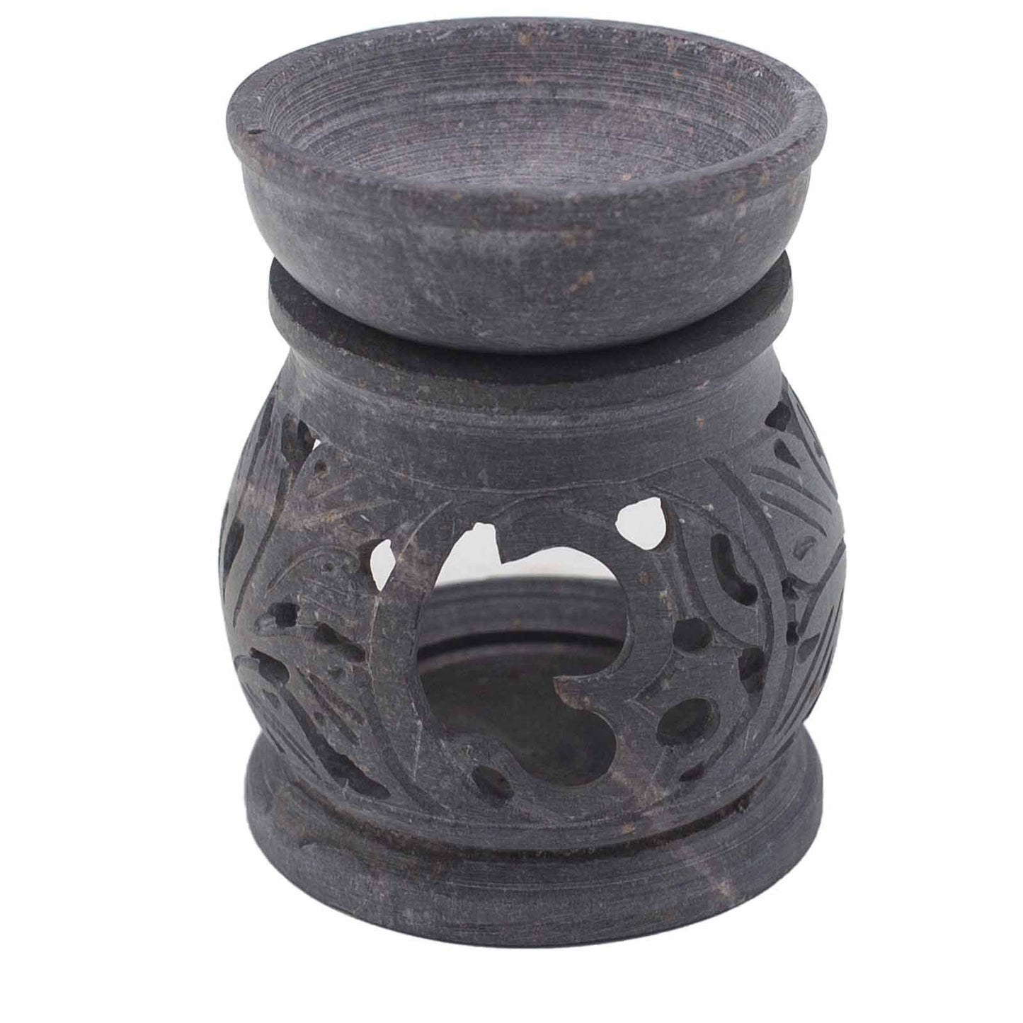 Kleiner Ölbrenner aus Speckstein 8cm - Om