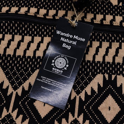 Taschen aus natürlichem Jacquard – Desert Loom – Wander Muse Tasche