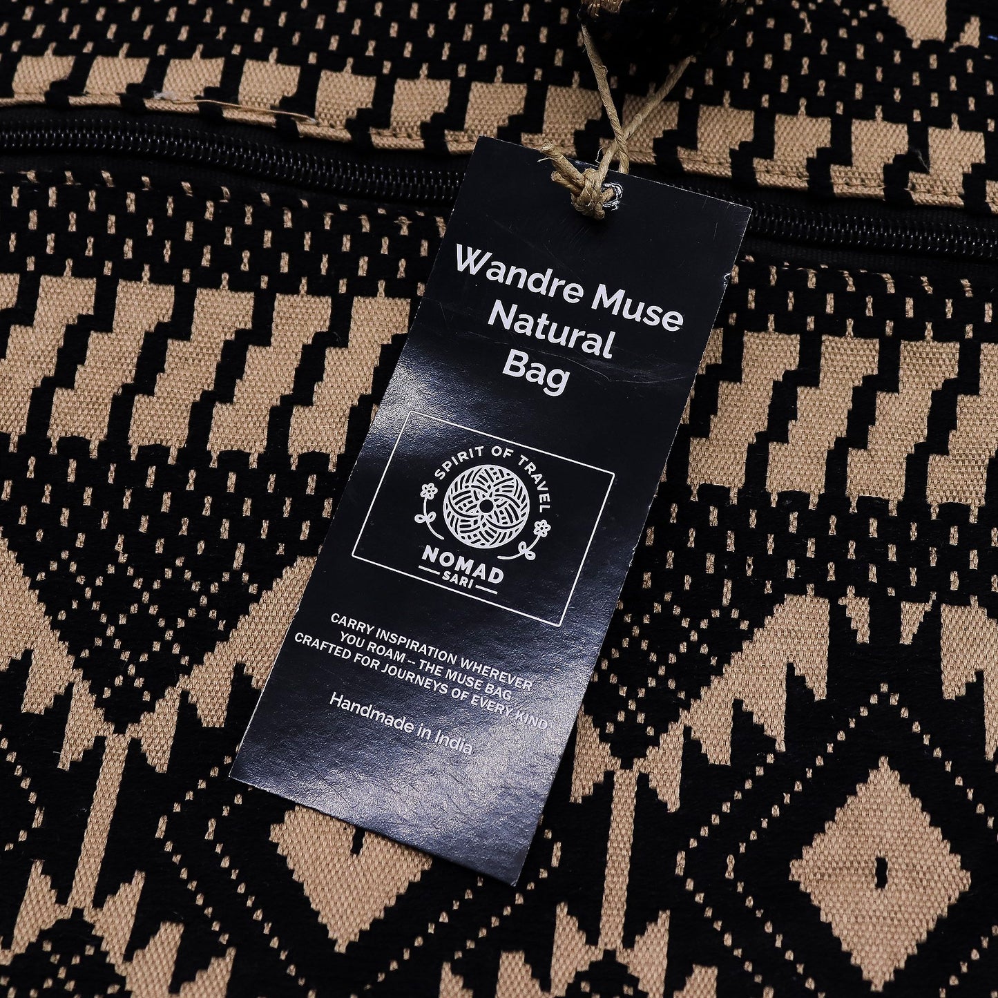 Taschen aus natürlichem Jacquard – Desert Loom – Wander Muse Tasche