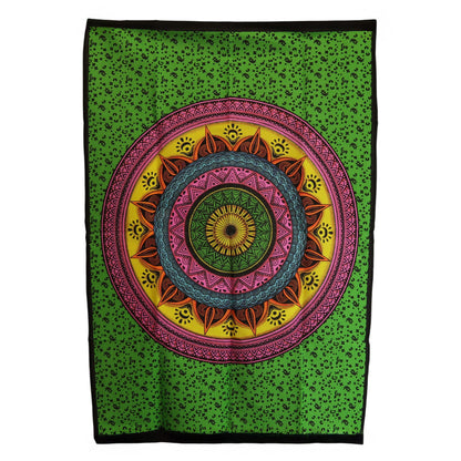 Arte de pared de algodón (70x110 cm) - Mandala vibrante