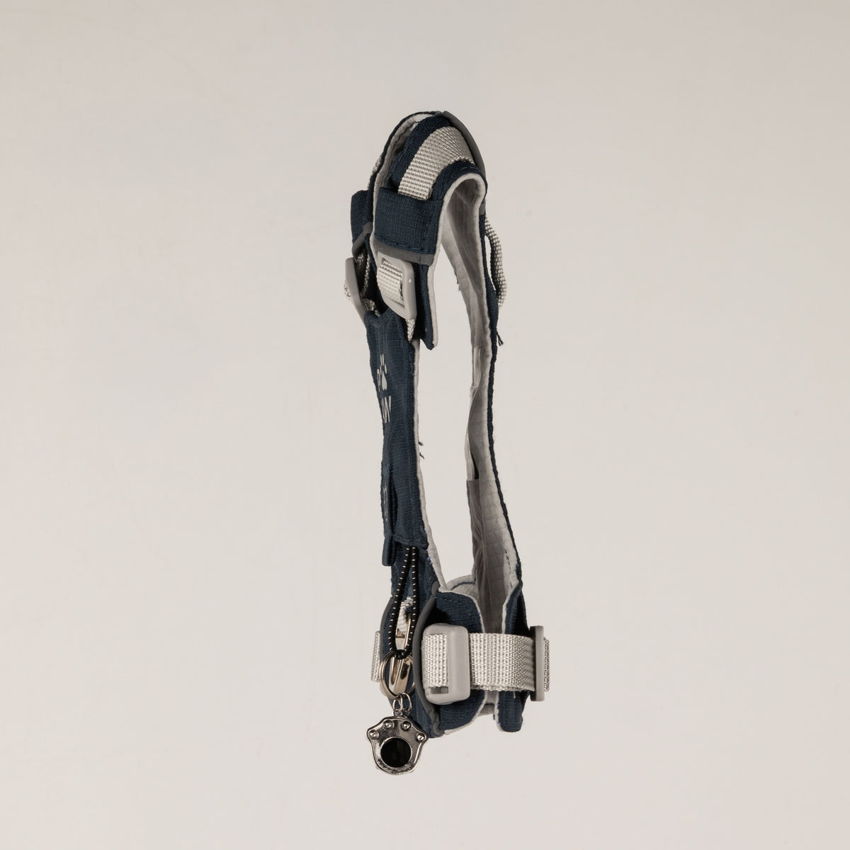 PAW - XS (2-4 kg) Arnés de paso para perros Guardian con malla reflectante - Rock Grey - Black Obsidian Charm
