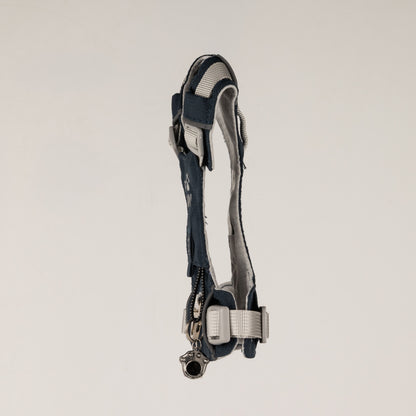 PAW - XS (2-4 kg) Arnés de paso para perros Guardian con malla reflectante - Rock Grey - Black Obsidian Charm