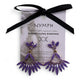 Lavande - Cristal Vintage - Longues Boucles d'oreilles Pendantes