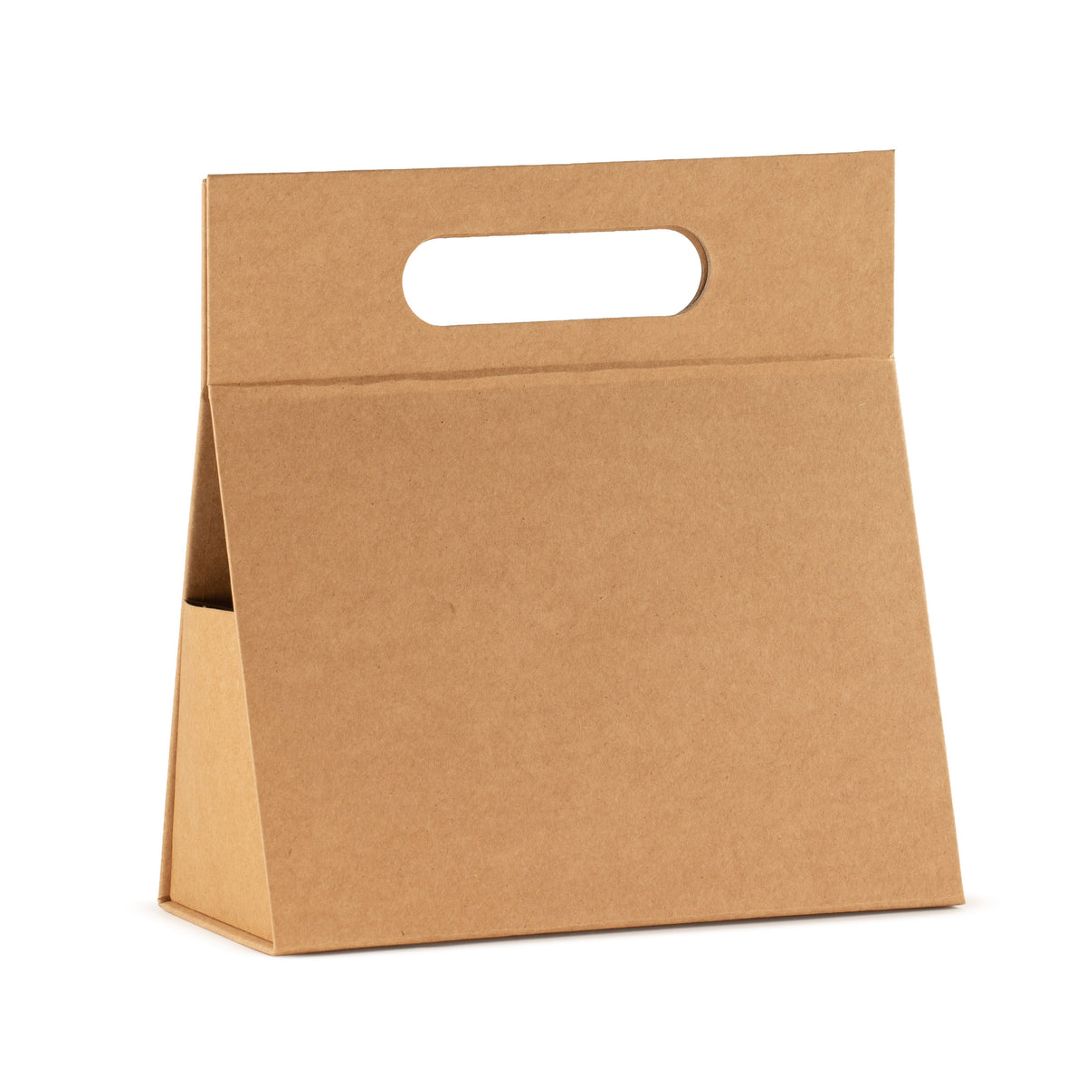 Caja de regalo desmontable - Caja a mano (20 x 10 x 20 cm) - Marrón kraft