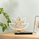 Yoga Mujer de Madera - Flor de Loto - Crema - Calma