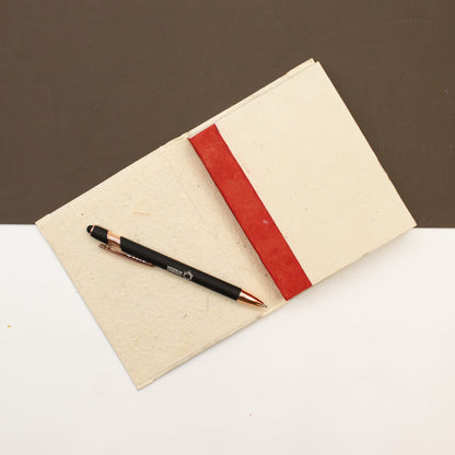 Med Lokta Notebook (15x12cm) - 45 leafs - Crafted Real Himalayan Floral Design