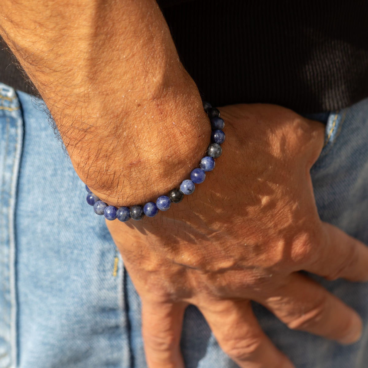 Pulsera de Poder Pequeña (17cmx6mm) - Sodalita