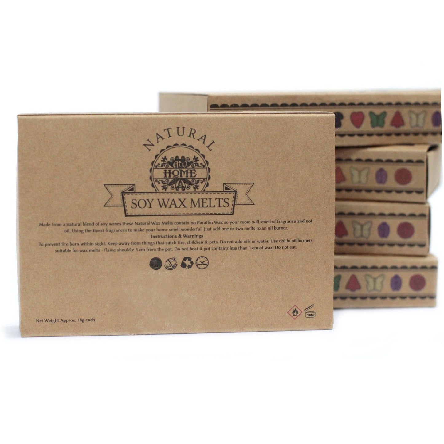 Caja de 6 ceras de Soja -Campos de lavanda