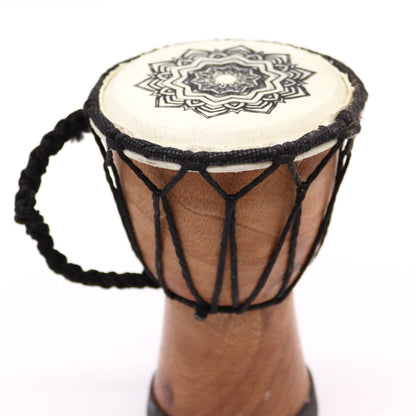 Djembé fait main avec plateau large - 15 cm