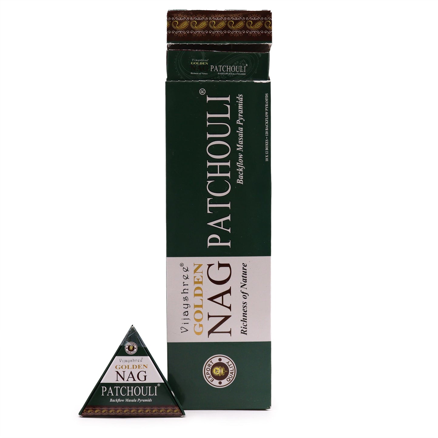 Cônes d'encens Jumbo Nag Gold - Patchouli Reflux 42 g