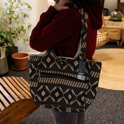 Taschen aus natürlichem Jacquard – Desert Loom – Wander Muse Tasche
