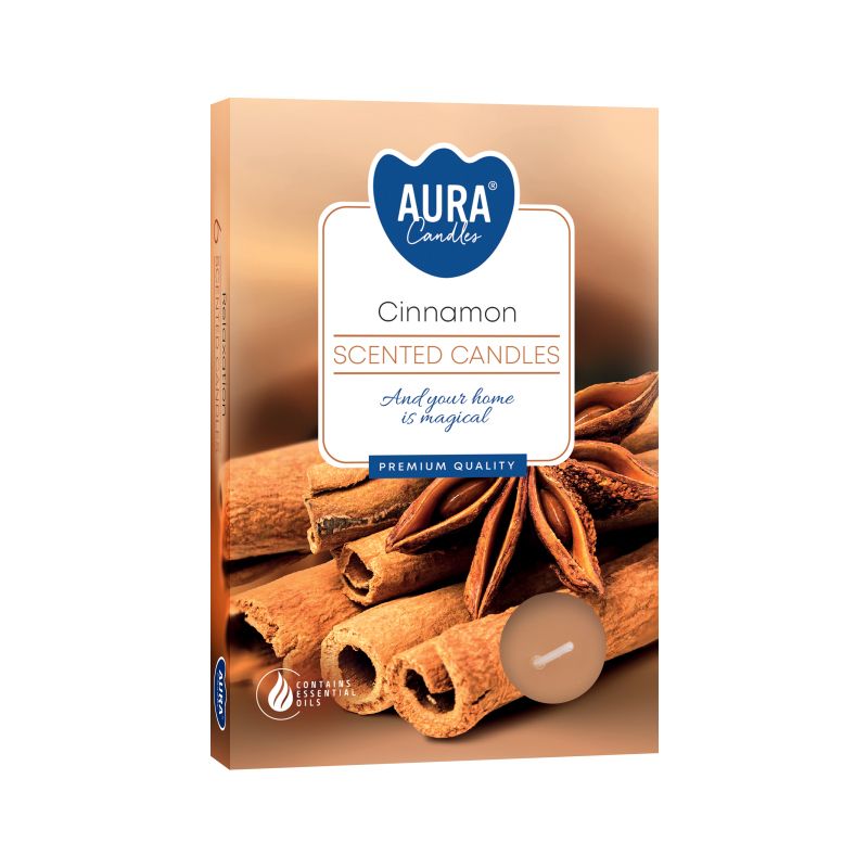 1x 6er Set Duftteelichter - Zimt