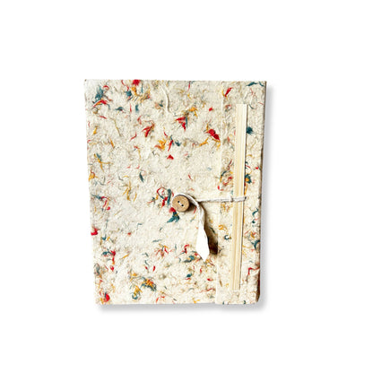 Carnet Lokta moyen - Coton de couleurs mélangées - 45 feuilles