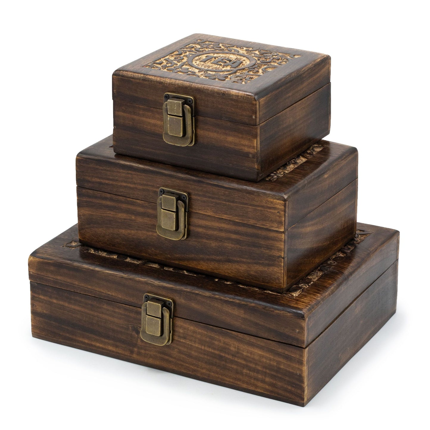 Caja de Té Tallada (12 compartimentos)