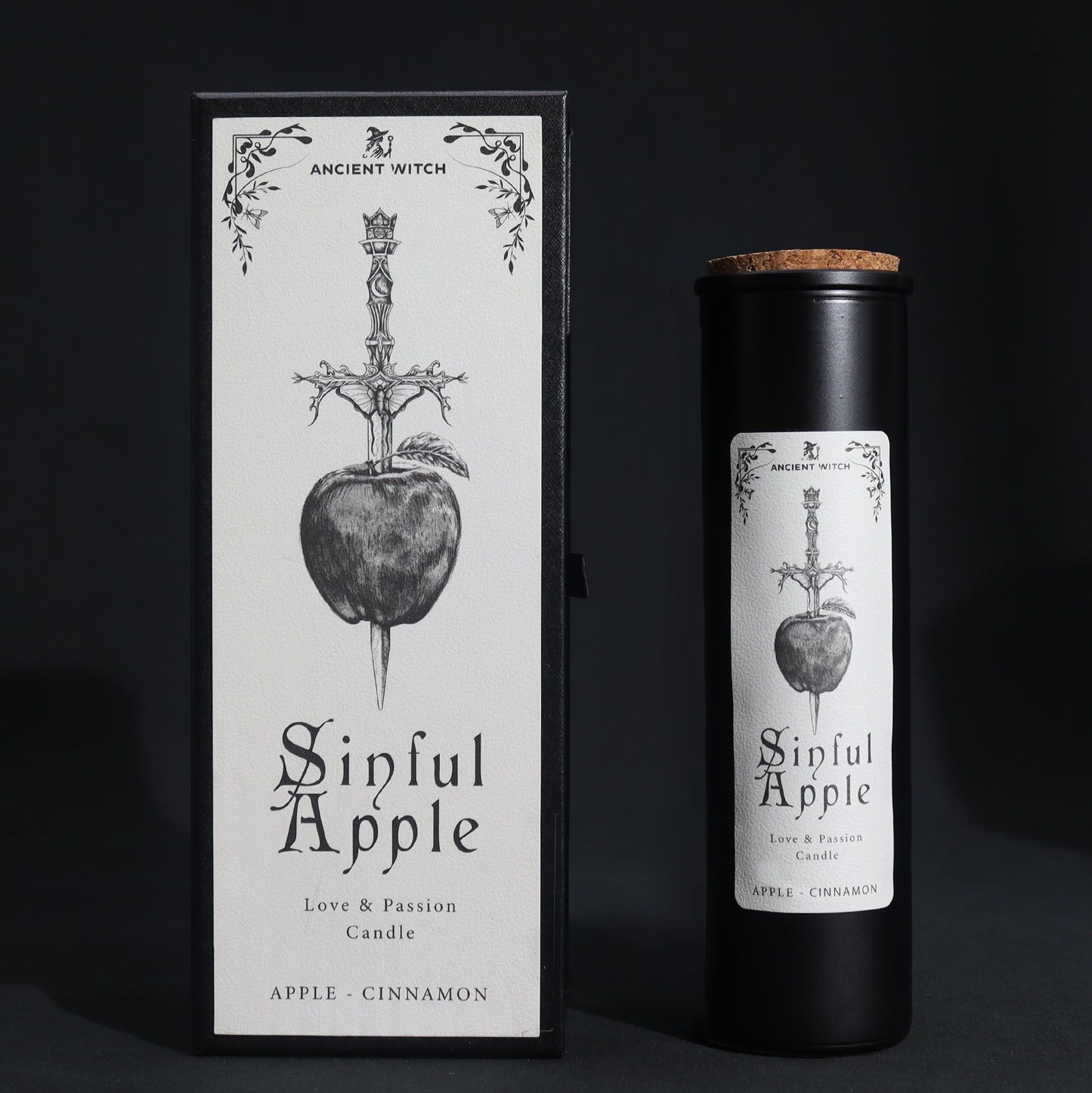 Bougies purificatrices des sorcières anciennes - Pomme pécheresse