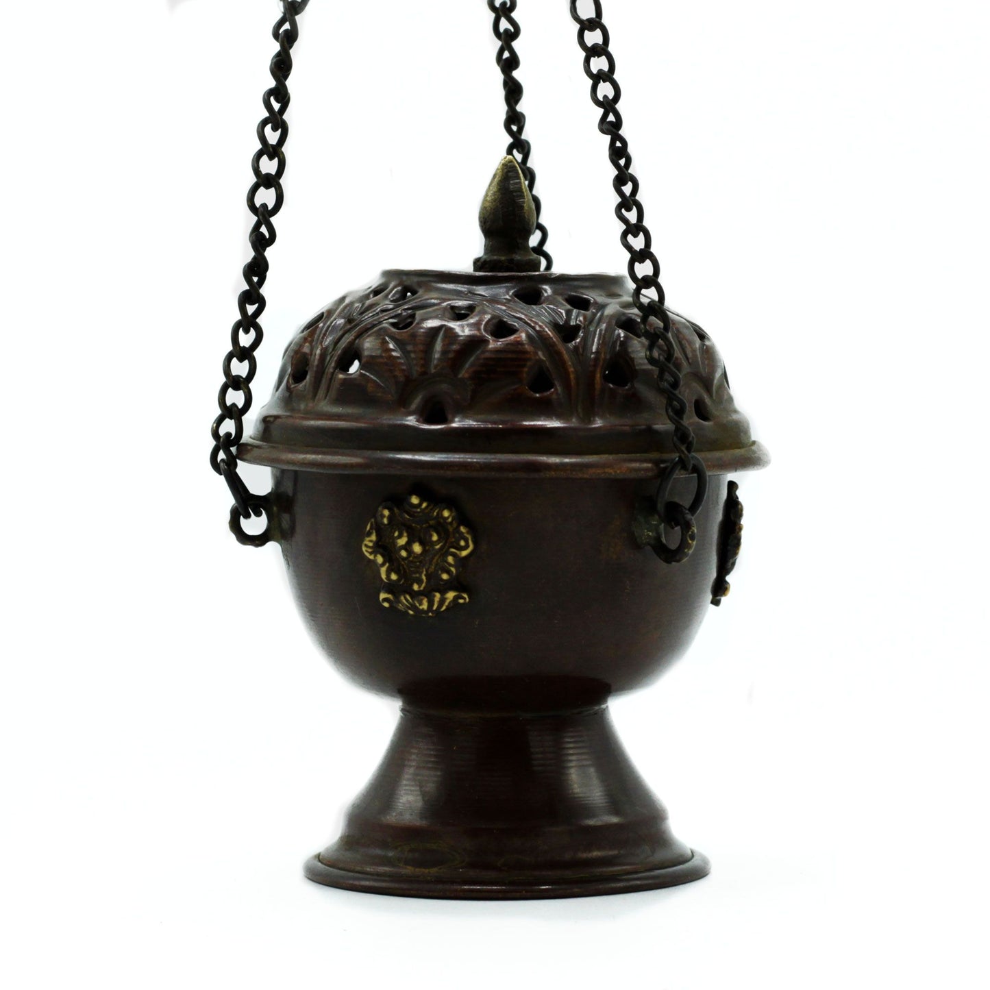 Brûle-encens tibétain en cuivre - Pendentif classique