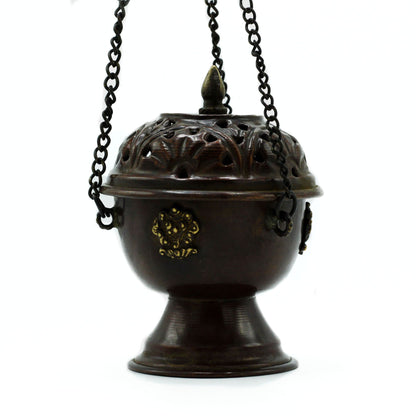 Brûle-encens tibétain en cuivre - Pendentif classique