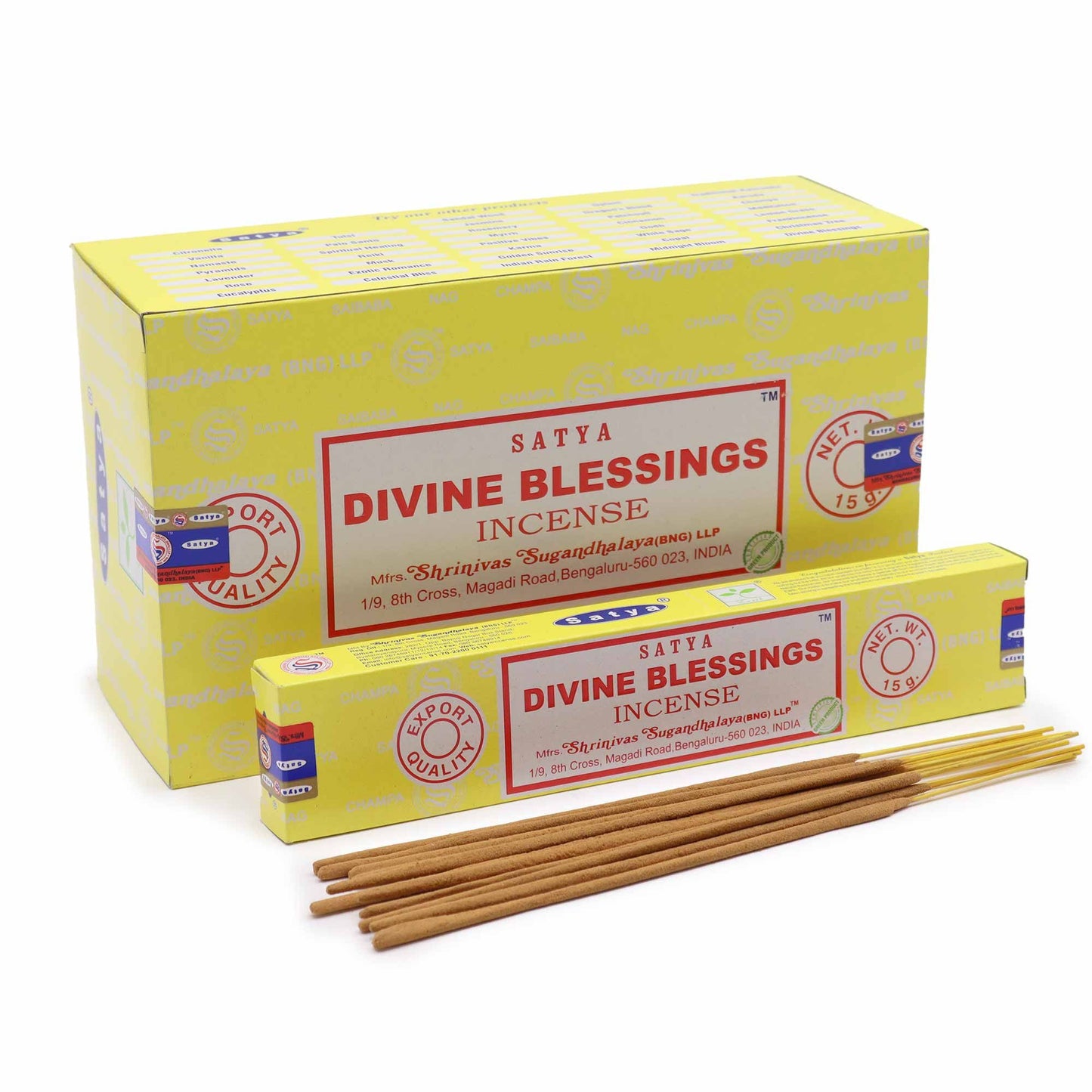 Varillas de Incienso Satya 15g - Bendición Divina