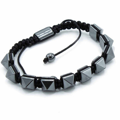 Hämatit Shamballa Magnetarmband - Ohrstecker