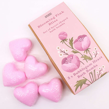 Heart Bath Bomb Set - Blooming Pink Happiness