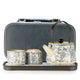 Conjunto de tetera de viaje y dos tazas - China Ru Azul