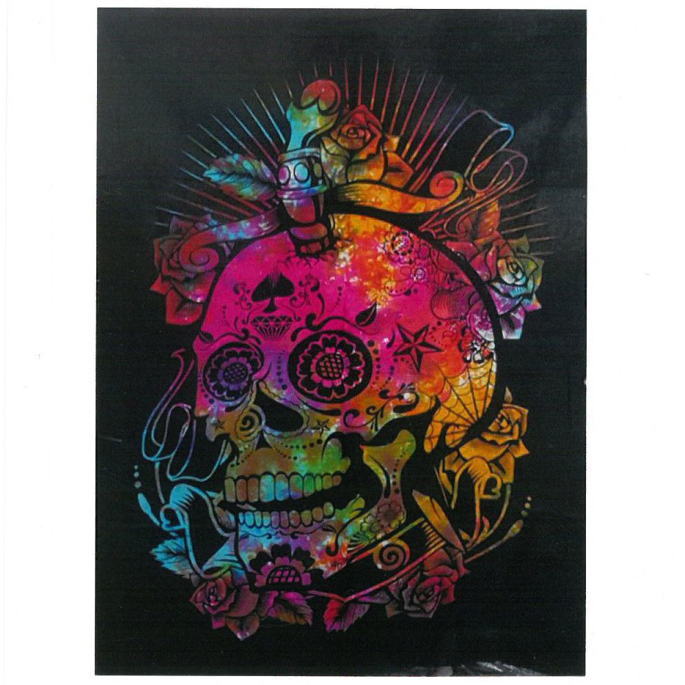 Arte Pared Algodón Calavera Día Muertos