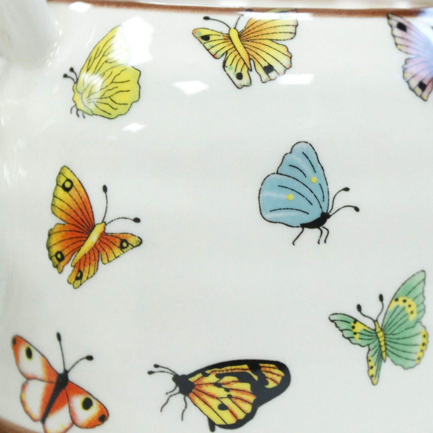 Set Tetera Cerámica Mariposas