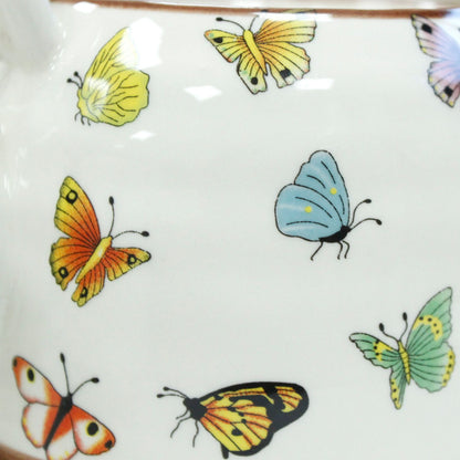 Set Tetera Cerámica Mariposas