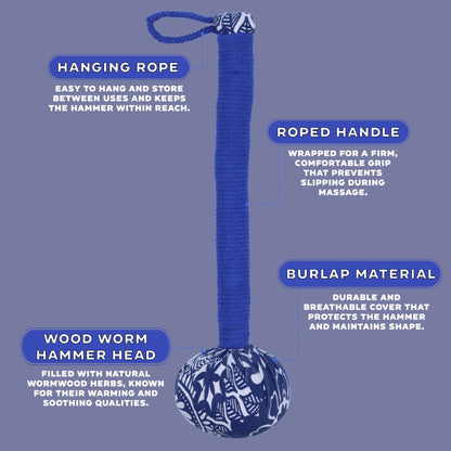 Wermut-Massagehammer - Blau