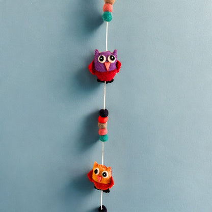 Colgante de Pared de Fieltro - Búhos (colores variados)