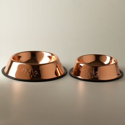 Tazones para comida PAW - Estilo único en cobre - 18 cm - Acero inoxidable (304)
