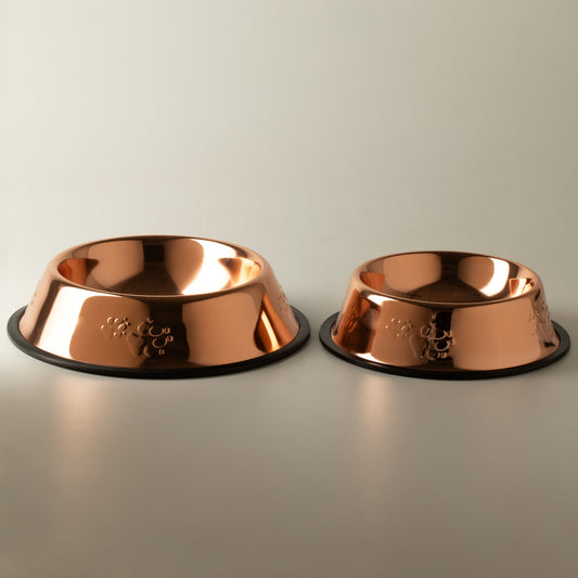 Tazones para comida PAW - Estilo único en cobre - 18 cm - Acero inoxidable (304)
